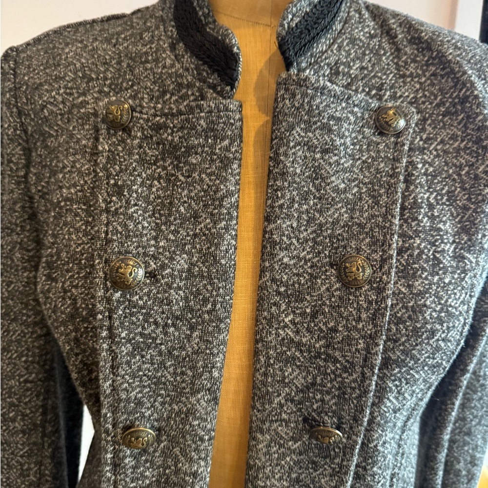 TOMMY HILFIGER Women’s S Sargent Pepper Gray Tweed Jacket
